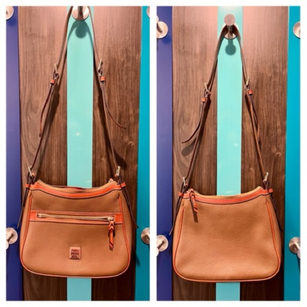 Dooney & Burke Presley Brown Leather Shoulder Bag